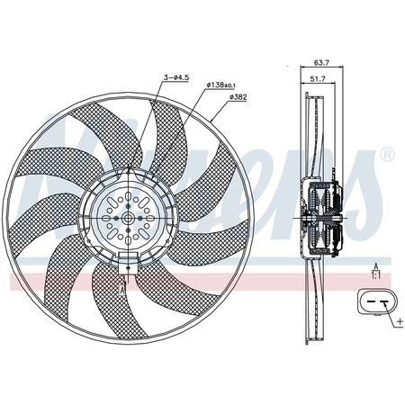 NISSEN Fan, 85728 85728